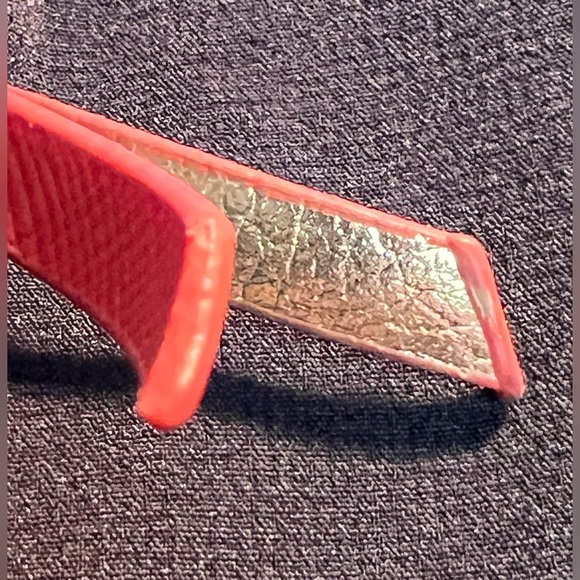 STELLA & Dot ORANGE CLUTCH Laser Cut ZIP - Picture 8 of 12